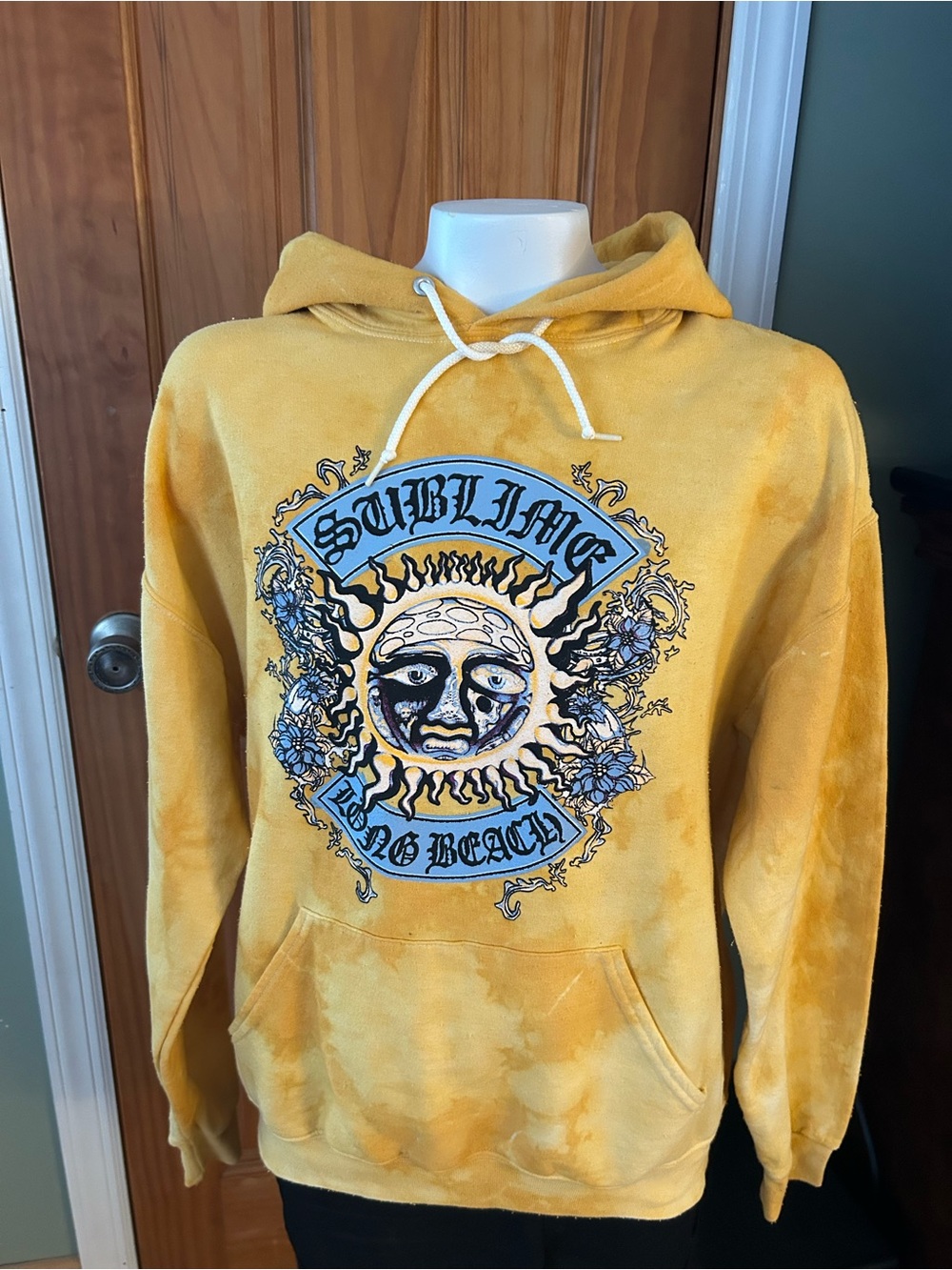 Sublime Yellow Tie-Dye Pullover Hoodie